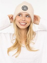 Zwillingsherz Czapka "Wild at Heart" w kolorze beżowym rozmiar: onesize. Brązowe czapki zimowe damskie Zwillingsherz, z materiału. Za 86.99 zł.