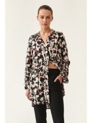 TATUUM Bluzka w kolorze beżowo-czarnym rozmiar: 38. Brązowe bluzki damskie Tatuum, bez wzorów, z wiskozy, bez kołnierzyka, bez ramiączek. Za 107.45 zł.