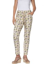 Heine Spodnie ze wzorem rozmiar: 38. Spodnie materiałowe damskie Heine, bez wzorów, z materiału. Za 65.23 zł.