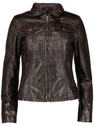 7eleven Skórzana kurtka "Peru" w kolorze ciemnobrązowym rozmiar: 40. Brązowe kurtki damskie 7eleven, bez wzorów, ze skóry, bez kaptura. Za 462.29 zł.