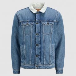 Kurtka Jack & Jones Jean Jkt Niebieski Denim. Niebieskie kurtki męskie Jack&Jones, bez wzorów, z denimu, bez kaptura. Za 328.30 zł.