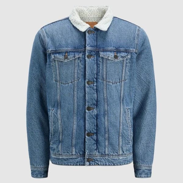 Kurtka Jack & Jones Jean Jkt Niebieski Denim. Niebieskie kurtki męskie Jack&Jones, bez wzorów, z denimu, bez kaptura. Za 328.30 zł.
