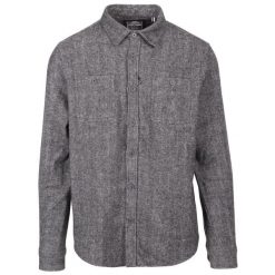 Trespass Potsgrove - Koszula męska na co dzień w szarą jodełkę. Szare koszule męskie Trespass, m, bez wzorów, z dzianiny, bez kołnierzyka, bez ramiączek. Za 279.99 zł.