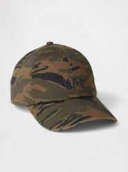 GAP Czapka w kolorze khaki rozmiar: onesize. Brązowe czapki męskie GAP, bez wzorów, z bawełny, sportowe. Za 92.21 zł.