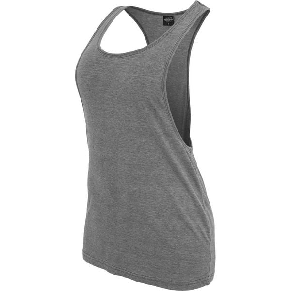 Damski tank top Urban Classic loose burnout. Szare topy damskie Urban Classics, bez wzorów, bez kołnierzyka. Za 66.00 zł.