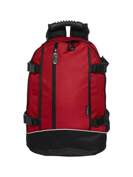 Clique Backpack II – sportowy plecak czerwony, 16 L – red. Czerwone plecaki damskie CLIQUE, bez wzorów, z gumy, sportowe. Za 176.00 zł.