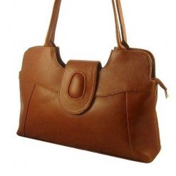 Torebka skórzana damska DAN-A T2 camel. Brązowe torebki klasyczne damskie DAN-A, bez wzorów, ze skóry, bez dodatków. Za 299.99 zł.