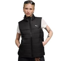 Puma ESS Padded Vest damska kamizelka. Czarne kamizelki damskie Puma, z puchu. Za 230.99 zł.