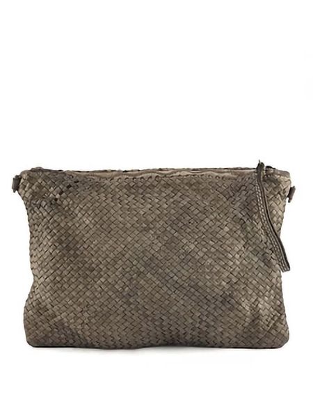 Amara Skórzana kopertówka "Violet" w kolorze szarobrązowym - 35 x 25 x 2 cm rozmiar: onesize. Brązowe torebki wieczorowe Amara, bez wzorów, z materiału, bez kołnierzyka, bez ramiączek. Za 423.06 zł.