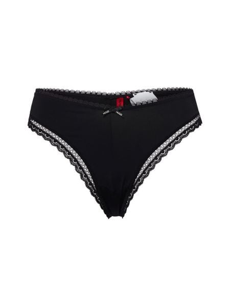 HUGO Stringi - Stringi Unique Kobiety czarny, XS. Czarne stringi damskie Hugo, xs, bez wzorów, z materiału. Za 139.95 zł.