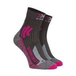 Skarpety trekkingowe damskie X-Socks Trek Outdoor Low Cut 4.0. Czerwone skarpetki damskie X-Socks, bez wzorów. Za 95.99 zł.