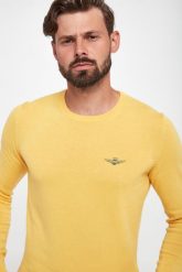 Sweter męski AERONUATICA MILITARE. Swetry męskie AERONAUTICA MILITARE, m, bez wzorów, bez kołnierzyka. W wyprzedaży za 366.75 zł.