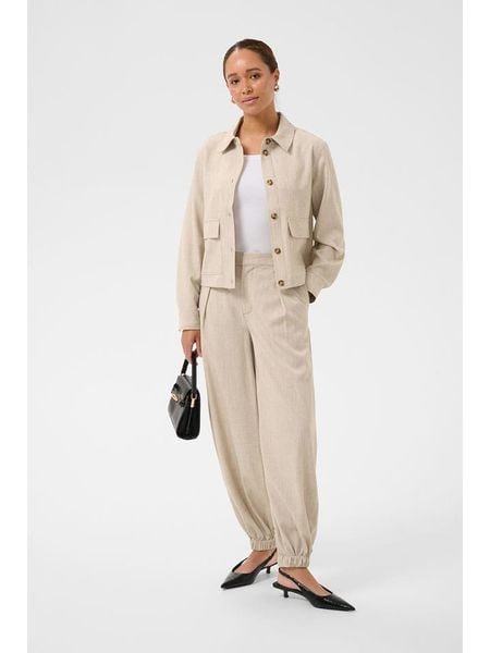 Kaffe Kurtka przejściowa w kolorze beżowym rozmiar: 40. Brązowe kurtki damskie Kaffe, bez wzorów, bez kaptura. Za 234.95 zł.