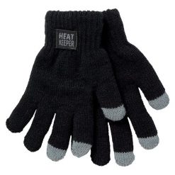 Rękawiczki termiczne dziecięce z I-touch 2 pary. Czarne rękawiczki dziecięce HEAT KEEPER, z poliamidu, bez ramiączek. Za 134.79 zł.