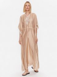 TWINSET Sukienka letnia 231LM2FAA Kolorowy Relaxed Fit. Sukienki damskie Twinset, na lato, s, bez wzorów, z syntetyku, bez kołnierzyka, bez ramiączek. Za 1,339.00 zł.