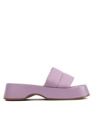 DeeZee Klapki Y8865-7A Fioletowy. Fioletowe klapki damskie DeeZee, bez wzorów, z materiału, bez obcasa. Za 149.99 zł.