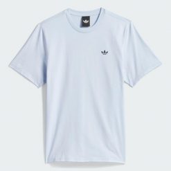 Koszulka Skateboarding Merlin. Niebieskie t-shirty damskie Adidas, bez wzorów, bez kołnierzyka. Za 129.00 zł.