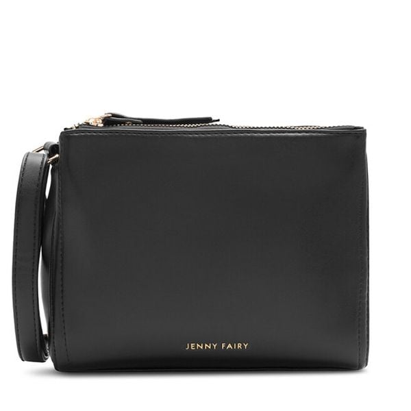 Torebka Jenny Fairy. Czarne listonoszki damskie Jenny Fairy, bez wzorów, bez dodatków. Za 54.99 zł.