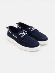 Mokasyny - granatowy. Niebieskie mokasyny męskie Sinsay. Za 69.99 zł.