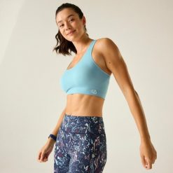 Damski Biustonosz Sportowy Dont Sweat It II. Niebieskie biustonosze sportowe damskie Dare 2b, bez wzorów. Za 93.99 zł.