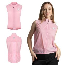 Kamizelka rowerowa damska ATTABO Cahayo Vest Windproof. Czerwone kamizelki damskie ATTABO, m, z materiału. Za 96.99 zł.