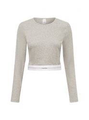 Calvin Klein bielizna nocna Kobiety Bawełna szary, L. Szara koszule nocne damskie CALVIN KLEIN, bez wzorów, z bawełny. Za 149.95 zł.