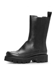 Ilse Jacobsen Skórzane sztyblety w kolorze czarnym rozmiar: 39. Czarne botki damskie Ilse Jacobsen, sportowe, bez obcasa, bez zapięcia. Za 335.02 zł.