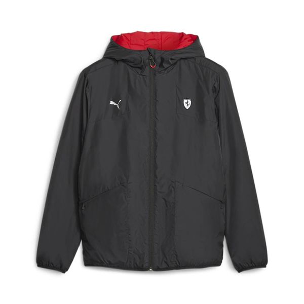 Męska kurtka z kapturem Puma FERRARI STYLE REVERSIBLE czarna 62097801 r M. Czarne kurtki męskie Puma, m, bez wzorów, z nylonu, eleganckie, z kapturem. Za 454.31 zł.