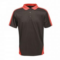 Koszulka Polo Męska Kontrastowa Coolweave. Czarne koszulki polo męskie Regatta, l, bez wzorów, bez ramiączek. Za 73.99 zł.