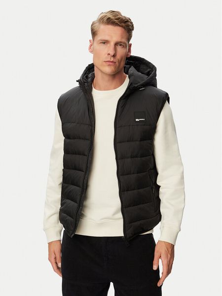 Karl Lagerfeld Jeans Bezrękawnik B3M15052 Czarny Regular Fit. Czarne kamizelki męskie Karl Lagerfeld Jeans, m, z jeansu. Za 779.99 zł.
