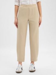 Opus Damskie spodnie materiałowe - Myha flow Kobiety beżowy jednolity, 36. Brązowe spodnie materiałowe damskie Opus, bez wzorów, z materiału, eleganckie. Za 449.95 zł.