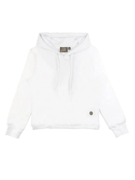 Sportowa złota bluza z kapturem dla dziewcząt. Białe bluzy z kapturem damskie LEONE 1947 APPAREL. Za 206.29 zł.