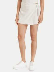 Tommy Jeans Spódnico-szorty DW0DW22267 Beżowy jasny Regular Fit. Brązowe szorty damskie Tommy Jeans, bez wzorów, z jeansu. Za 369.99 zł.