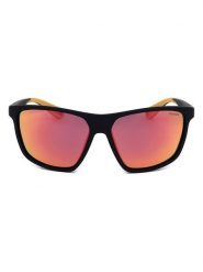 Polaroid Męskie okulary przeciwsłoneczne w kolorze czarno-pomarańczowym rozmiar: 59. Czarne okulary przeciwsłoneczne męskie Polaroid, z tworzywa sztucznego. Za 130.99 zł.
