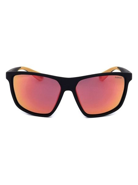 Polaroid Męskie okulary przeciwsłoneczne w kolorze czarno-pomarańczowym rozmiar: 59. Czarne okulary przeciwsłoneczne męskie Polaroid, z tworzywa sztucznego. Za 188.40 zł.