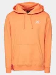 Alpha Industries Bluza Basic 196318 Pomarańczowy Regular Fit. Brązowe bluzy bez kaptura męskie Alpha Industries, m, z bawełny. Za 179.99 zł.