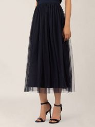 APART Spódnica w kolorze czarnym rozmiar: 42. Czarne spódniczki damskie Apart, bez wzorów, z tiulu, maxi, proste. Za 165.99 zł.