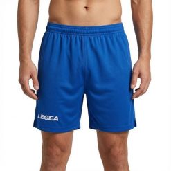 Mężczyzna Running Szorty Kluczowe Cechy Model. Niebieskie szorty męskie Legea, bez wzorów, z materiału. Za 40.00 zł.