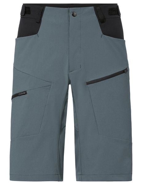 Spodenki męskie Tekoa IV. Czarne szorty męskie Vaude, bez wzorów, z materiału, sportowe. Za 389.00 zł.