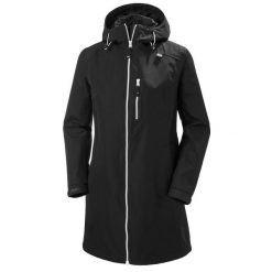 Damski długi płaszcz Helly Hansen Belfast. Czarne kurtki przeciwdeszczowe damskie Helly Hansen, m. Za 680.55 zł.