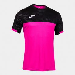Koszulka do tenisa z krótkim rekawem męska Joma SHORT SLEEVE T- SHIRT. Czarne t-shirty męskie Joma, m, bez wzorów, bez kołnierzyka. Za 110.00 zł.