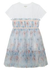 Guess Sukienka elegancka J6RK17 K6YW0 Kolorowy Regular Fit. Sukienki niemowlęce Guess, z aplikacjami, z bawełny, bez ramiączek. Za 399.99 zł.