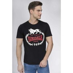T-shirt o wąskim kroju Lonsdale Original 1960. Czarne t-shirty męskie Lonsdale, bez wzorów, bez kołnierzyka. Za 164.50 zł.