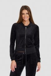 JUICY COUTURE Czarna bluza Heritage Robyn. Czarne bluzy bez kaptura damskie Juicy Couture, s. W wyprzedaży za 426.99 zł.