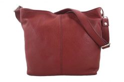 Listonoszka skórzana BARBERINI'S czerwona 12-13. Czerwone shopper bag damskie Barberinis, bez wzorów, ze skóry, duże, bez dodatków. Za 199.99 zł.
