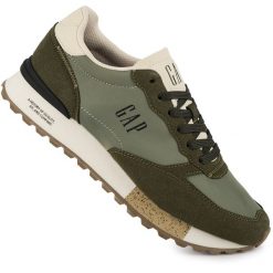 Męskie buty sneakersy sportowe zielone khaki oliwkowe GAP OSAKA. Zielone buty sportowe na co dzień męskie GAP, bez zapięcia. Za 239.00 zł.