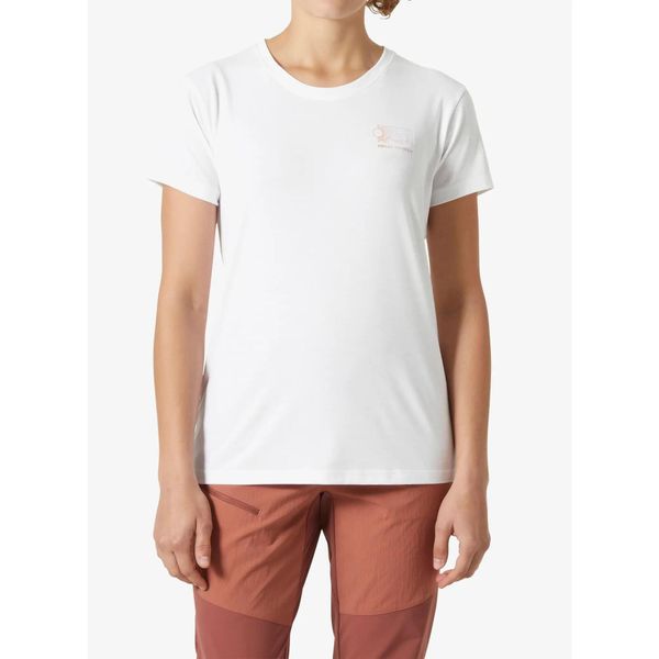 Koszulka szybkoschnąca damska Helly Hansen Skog Recycled Graphic Tee. Białe bluzki sportowe damskie Helly Hansen, bez kołnierzyka, bez ramiączek. Za 146.99 zł.
