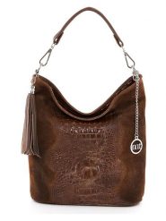 Mia Tomazzi Skórzana torebka "Rozzano" w kolorze ciemnobrązowym - 26 x 28 x 12 cm rozmiar: onesize. Brązowe torebki klasyczne damskie Mia Tomazzi, bez wzorów, z materiału, bez dodatków. Za 270.39 zł.