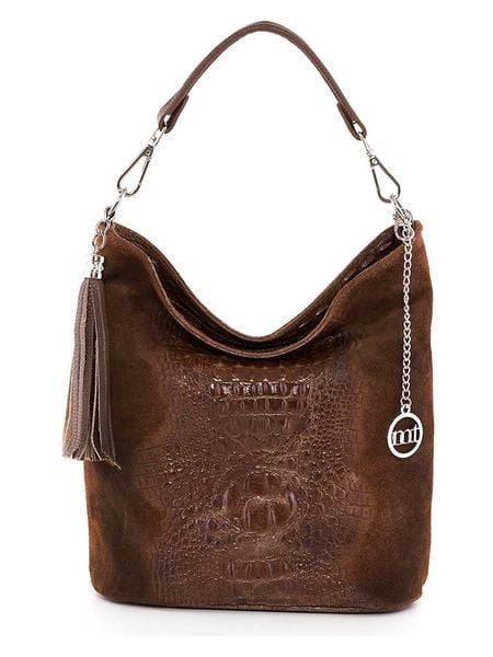 Mia Tomazzi Skórzana torebka "Rozzano" w kolorze ciemnobrązowym - 26 x 28 x 12 cm rozmiar: onesize. Brązowe torebki klasyczne damskie Mia Tomazzi, bez wzorów, z materiału, bez dodatków. Za 270.39 zł.