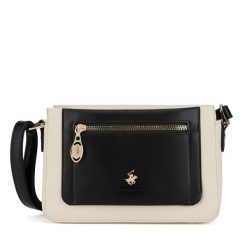 Torebka Beverly Hills Polo Club. Czarne listonoszki damskie Beverly Hills Polo Club, bez wzorów, bez dodatków. Za 179.99 zł.